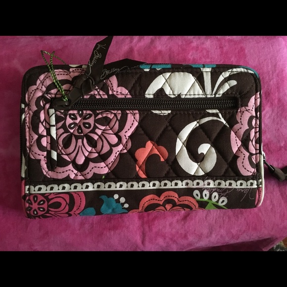 New Very Bradley Turn Lock Wallet and Check Book Cover - Picture 4 of 12